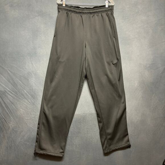 Nike Sweatpants Mens Large Fleece Lined Thermafit Drawstrings Elastic Waist Gorp - Picture 1 of 12